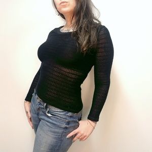 HARLEY DAVIDSON Sexy Mesh Stripe Top